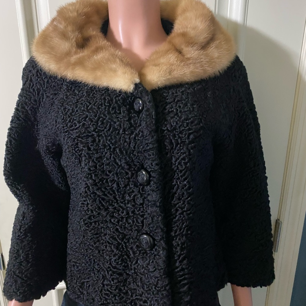 Courtney Rhodes Vintage Marvelous Mrs MaiselElegant Black and Tan Women's Jacket